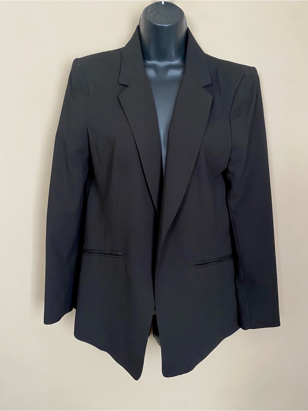 Classic Black Women's Blazer - Tailored Open-Front Jacket